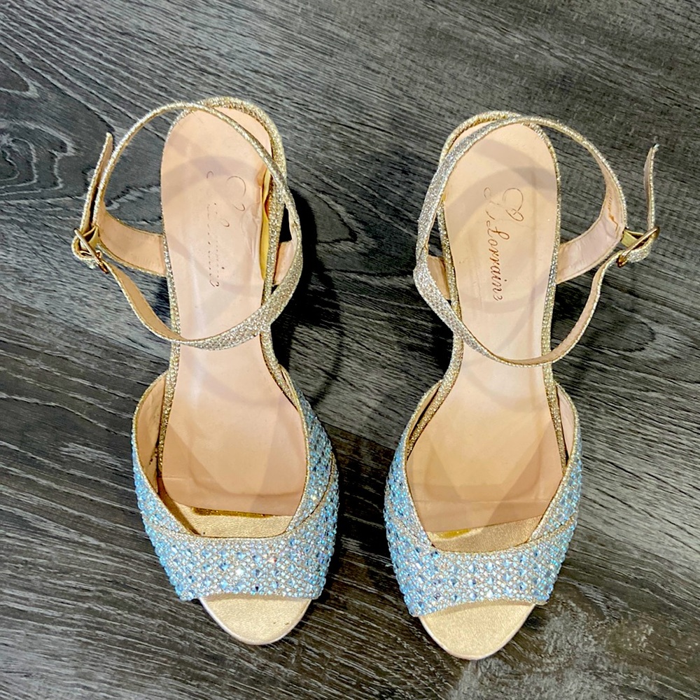 Sparkly dress shoes/ heels. Good condition.